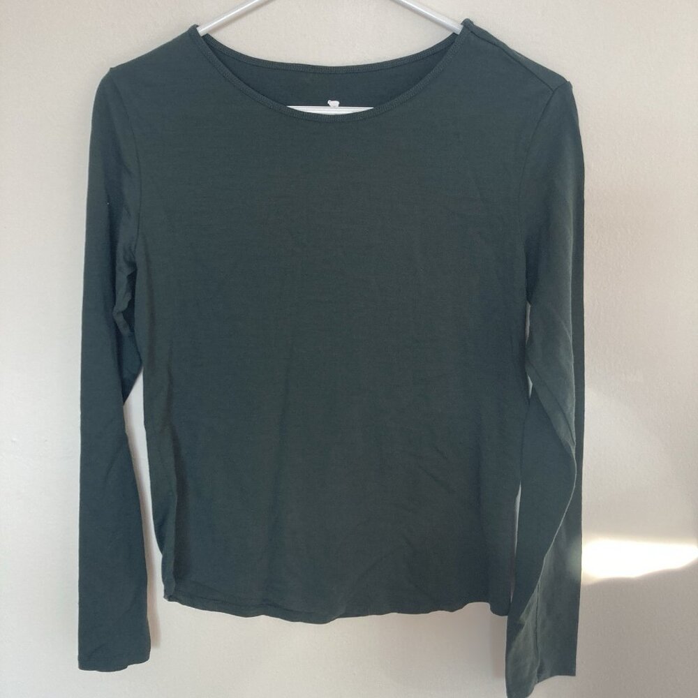 Segments Womens Merino Wool Shirt Green Size XS